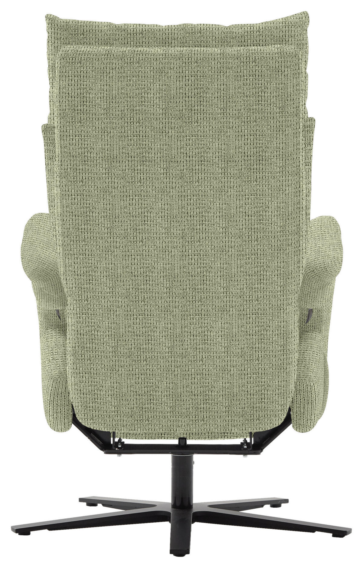 FERNSEHSESSEL in Struktur Grün  - Schwarz/Grün, Modern, Textil/Metall (73/113-117/85cm) - Cantus