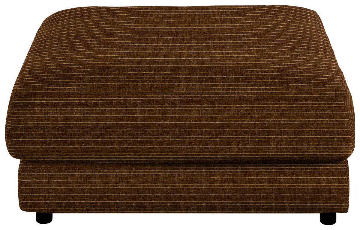 HOCKER in Textil Messingfarben  - Messingfarben/Schwarz, Design, Kunststoff/Textil (100/86/100cm) - Lomoco