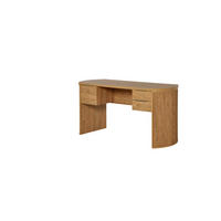 SCHREIBTISCH 148/59/75,2 cm Eichefarben Stauraum  - Eichefarben/Alufarben, MODERN, Holzwerkstoff/Metall (148/59/75,2cm) - MID.YOU