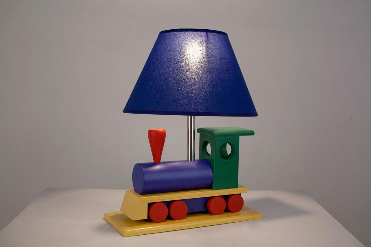 KINDERTISCHLEUCHTE Dampflok 32/27/14 cm 32/27/14 cm  - Multicolor, Basics, Holz (32/27/14cm)