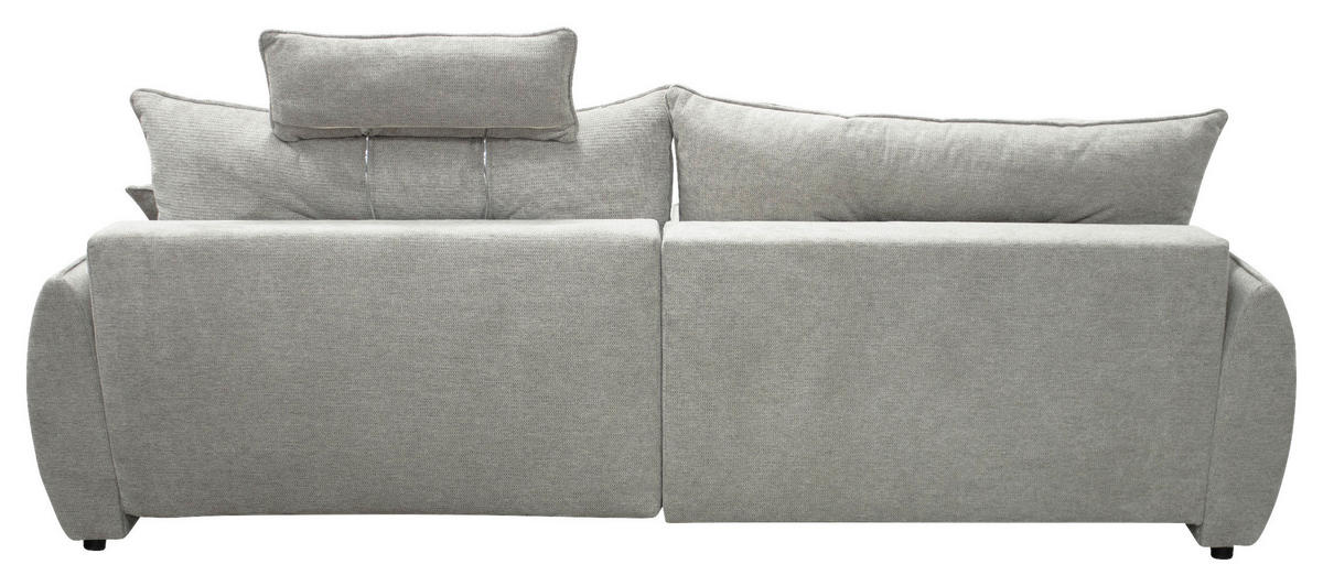ECKSOFA  FRESH Graubraun Struktur  - Graubraun/Beige, Design, Kunststoff/Textil (195/264cm) - MID.YOU