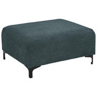 HOCKER in Textil Dunkelgrau  - Dunkelgrau/Schwarz, Konventionell, Textil/Metall (99/46/77cm) - Carryhome