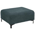 HOCKER in Textil Dunkelgrau  - Dunkelgrau/Schwarz, KONVENTIONELL, Textil/Metall (99/46/77cm) - Carryhome