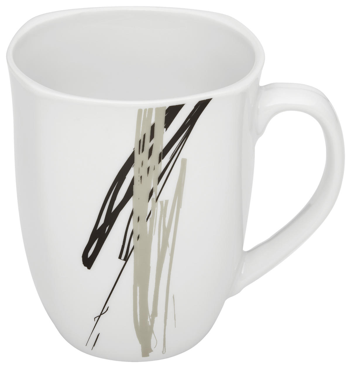 KOMBINOVANÝ SERVIS 62-dielne, porcelán keramika  - čierna/sivá, Design, keramika - Boxxx