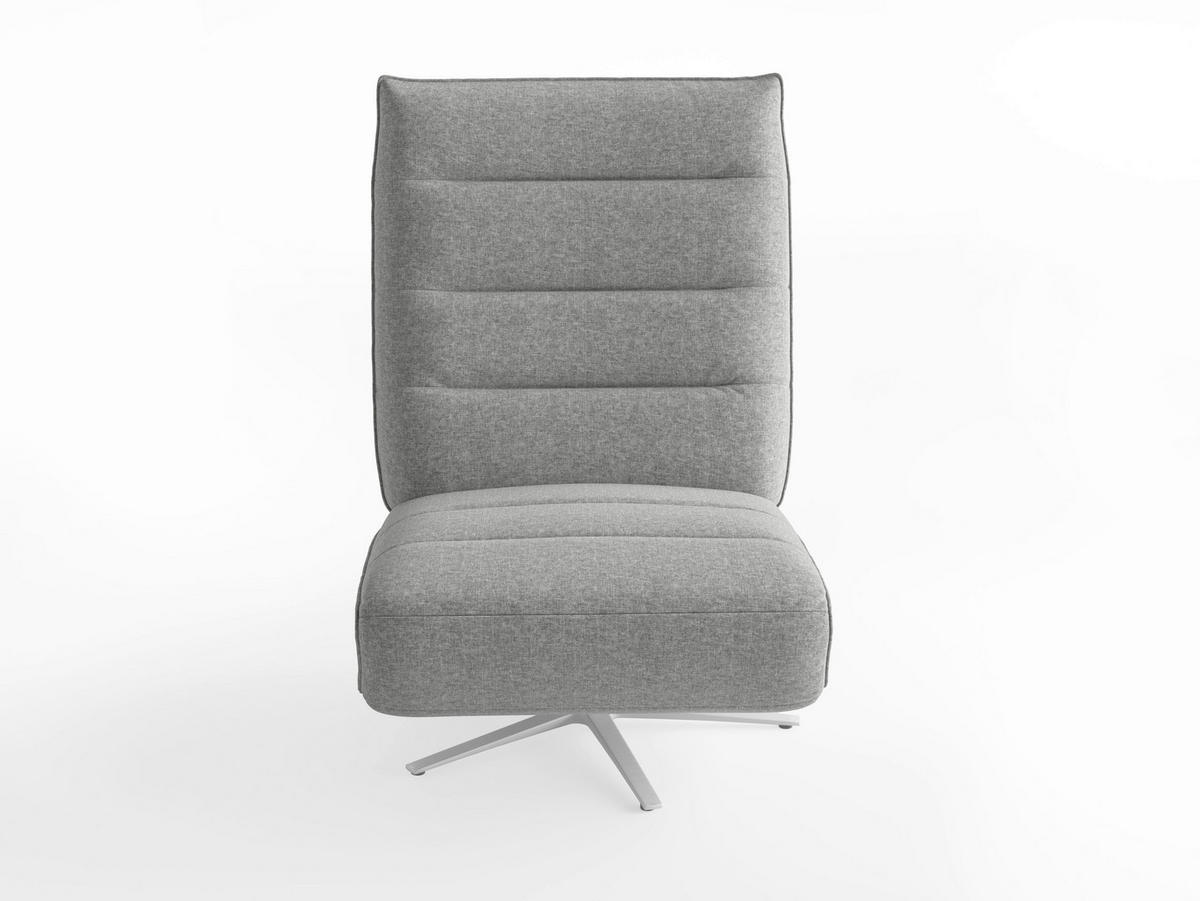 RELAXAČNÉ KRESLO, textil, sivá - sivá/strieborná, Basics, kov/textil (80/109/98cm) - Sit & More