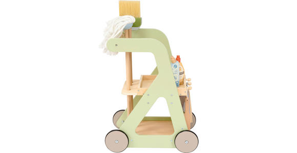 KINDERSPIELSET Reinigungswagen - Multicolor/Naturfarben, Basics, Holz/Holzwerkstoff - My Baby Lou