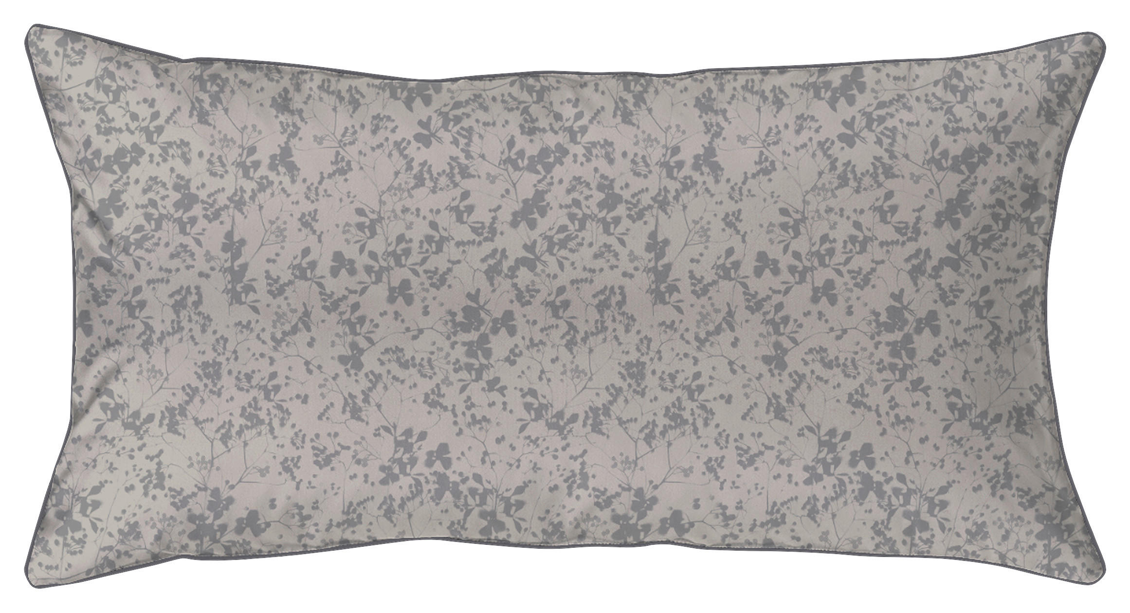 POVLAK NA POLŠTÁŘ, 80/40 cm, bavlna - šedá, Basics, textil (80/40cm) - Curt Bauer