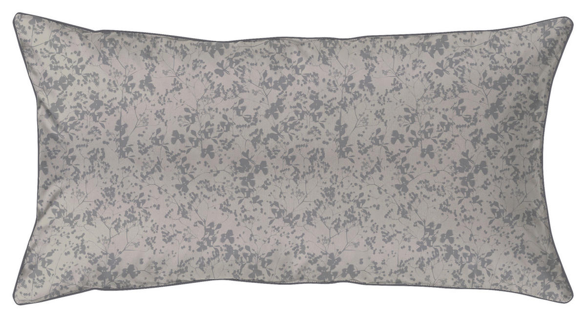 OBLIEČKA NA VANKÚŠ, 80/40 cm, bavlna - sivá, Basics, textil (80/40cm) - Curt Bauer