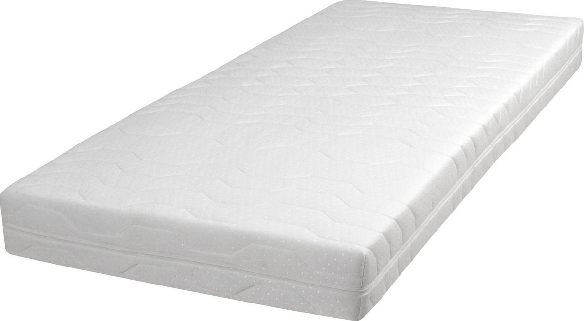 TASCHENFEDERKERNMATRATZE 120/200 cm Höhe ca. 19 cm  - Weiß, Basics, Textil (120/200cm) - Sleeptex