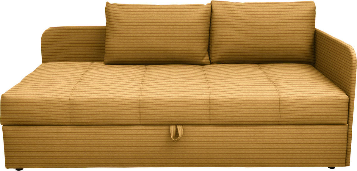 LIEGE  in Cord Currygelb  - Currygelb/Schwarz, Basics, Kunststoff/Textil (205/90/95cm) - Xora