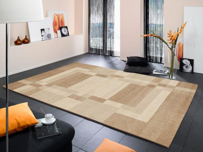 WOLLTEPPICH 140/200 cm Sikana Field Beige  - Beige, KONVENTIONELL, Textil (140/200cm) - Cazaris
