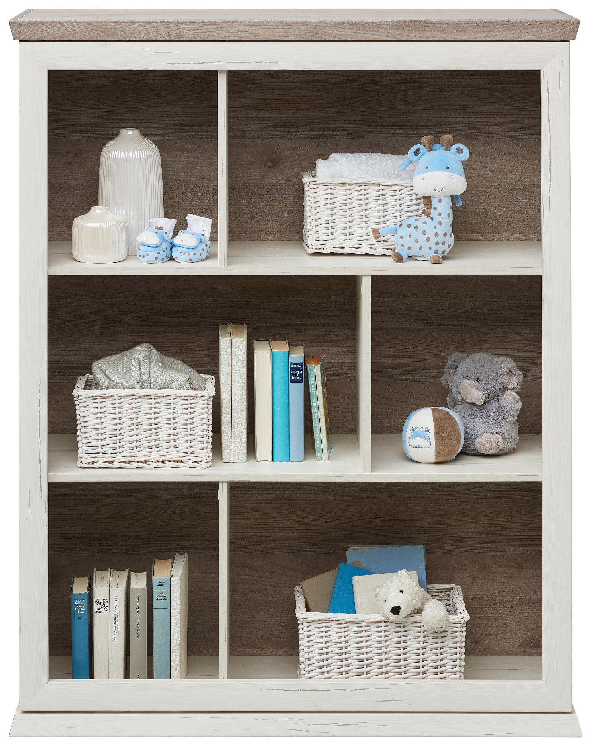 BABYREGAL Camron - Weiß/Grau, Natur (110/138,8/43cm) - My Baby Lou