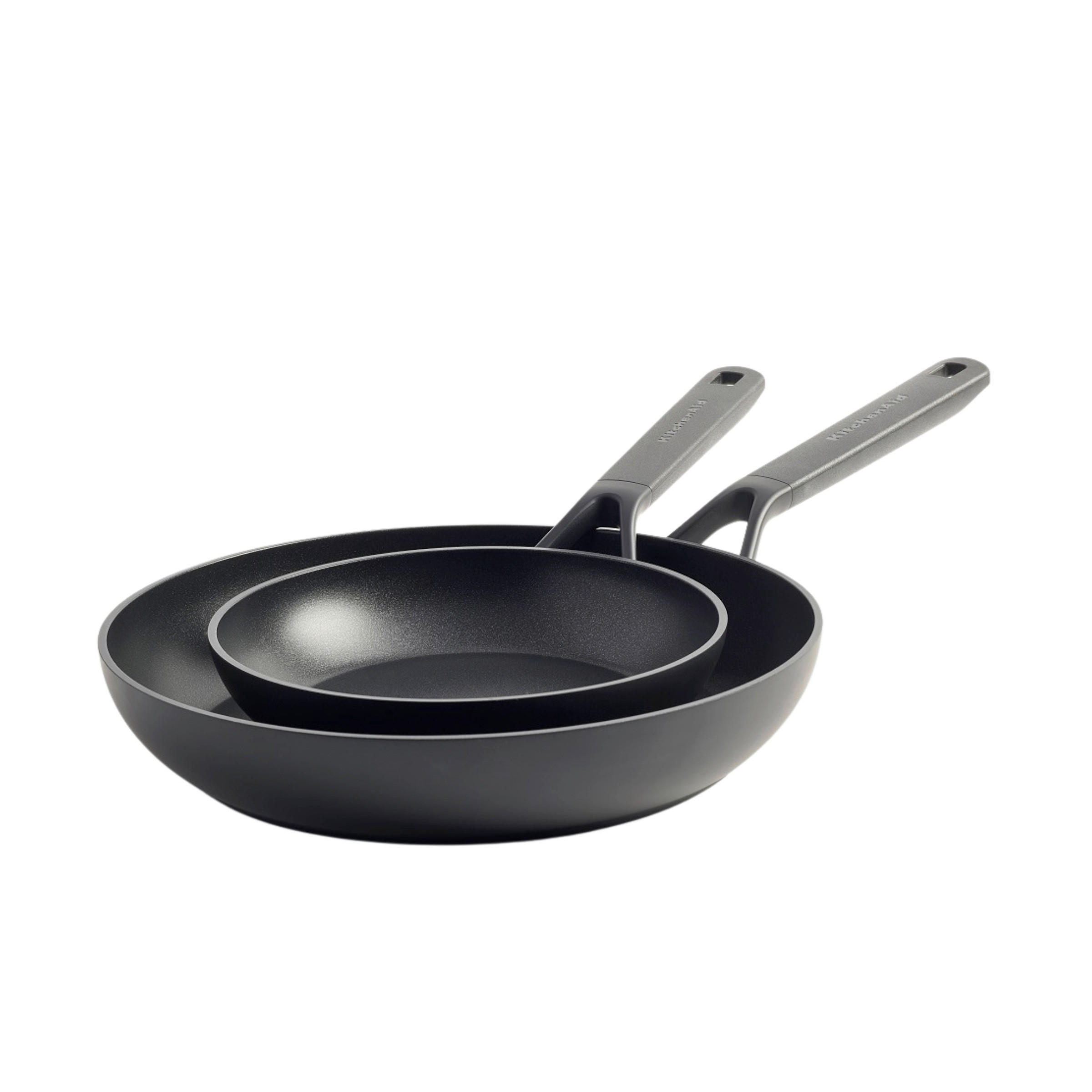 PFANNENSET Classic Forged Aluminium Aluminium 2-teilig  - Schwarz, Basics, Kunststoff/Metall (20, 28cm) - Kitchenaid