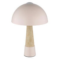 STOLNÍ LAMPA, E27, 25/36,5 cm  - černá/šampaňská, Design, kov/plast (25/36,5cm) - Globo