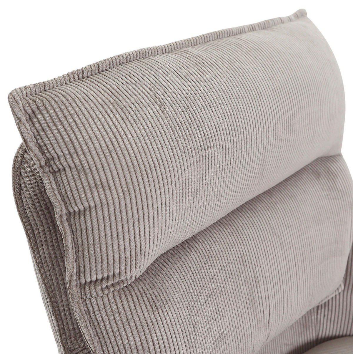 ARMLEHNSTUHL  Stoffauswahl, Sitzfläche 360° drehbar, automatische Rückholfunktion Cord  - Taupe/Eichefarben, Design, Holz/Textil (60/95/62cm) - Novel