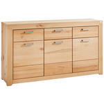 SIDEBOARD  in 160/88/40 cm  - Silberfarben/Buchefarben, Natur, Holz/Metall (160/88/40cm) - Cantus