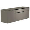 LOWBOARD  in 160/56/45 cm  - Schwarz/Grau, Design, Glas/Holzwerkstoff (160/56/45cm) - Moderano