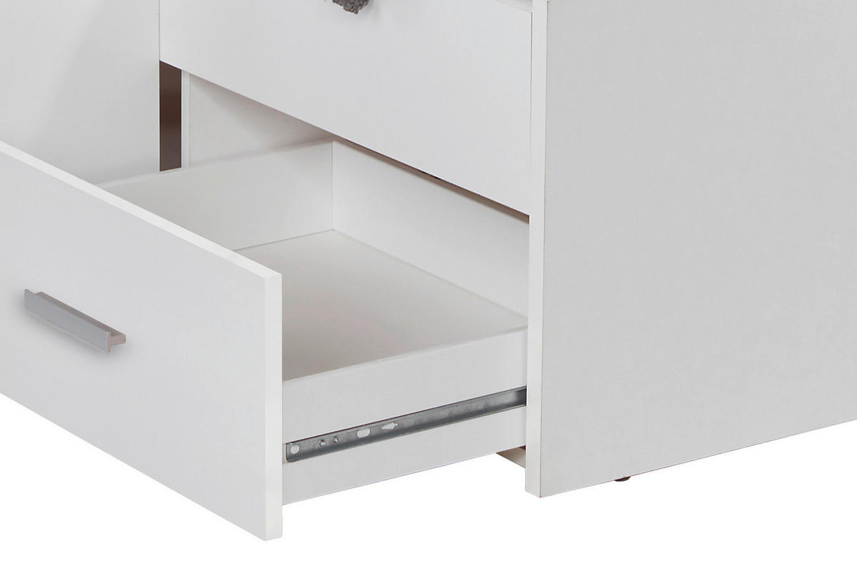 ETAGENBETT - Weiß, KONVENTIONELL, Holzwerkstoff (90/200cm) - Carryhome