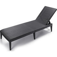 SONNENLIEGE 183/28,5/57 cm  - Anthrazit, Basics, Kunststoff (183/28,5/57cm)