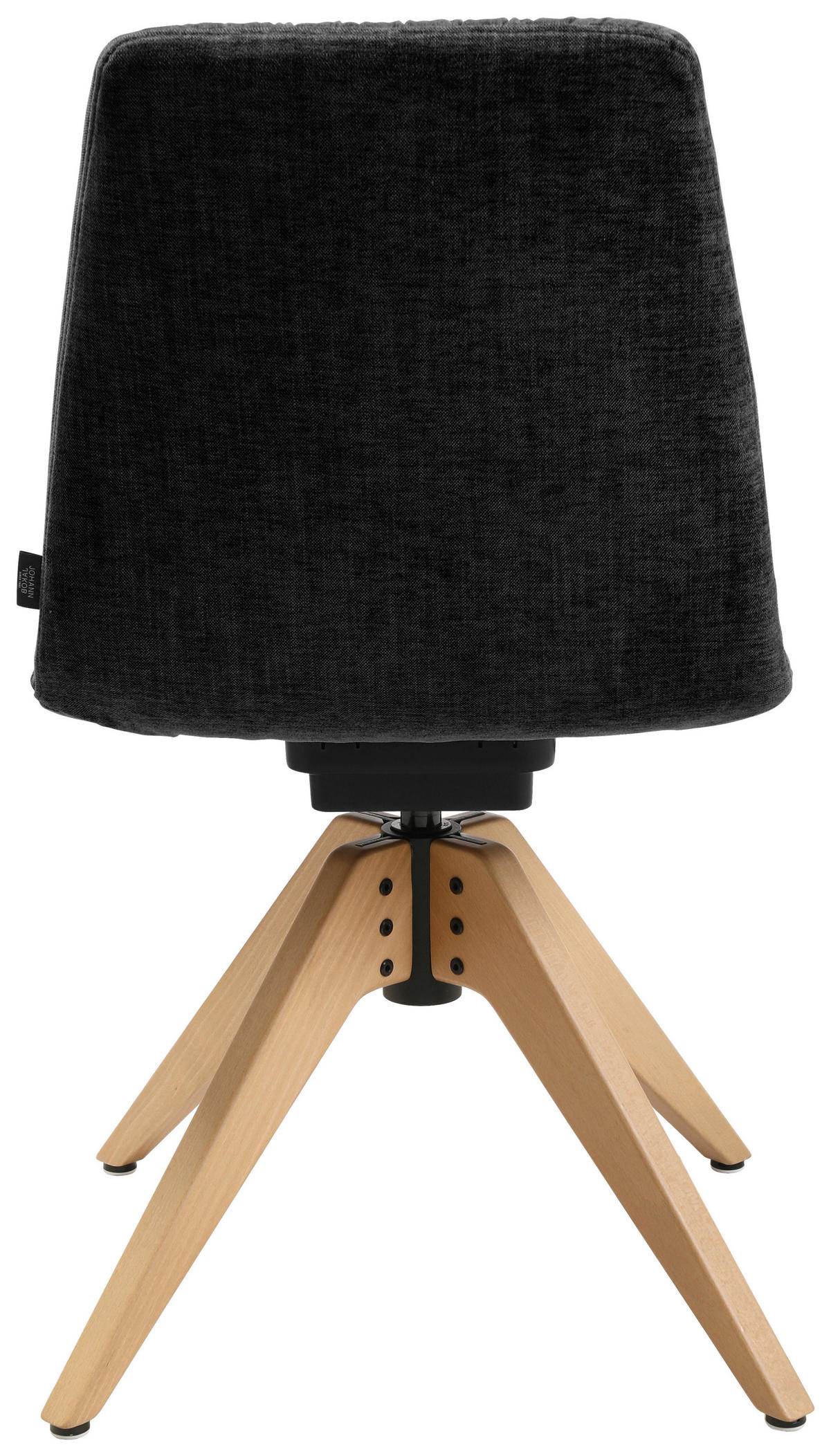 STUHL  in Flachgewebe  - Eichefarben/Anthrazit, Design, Holz/Textil (46/85-88/55cm) - Johann Jakob