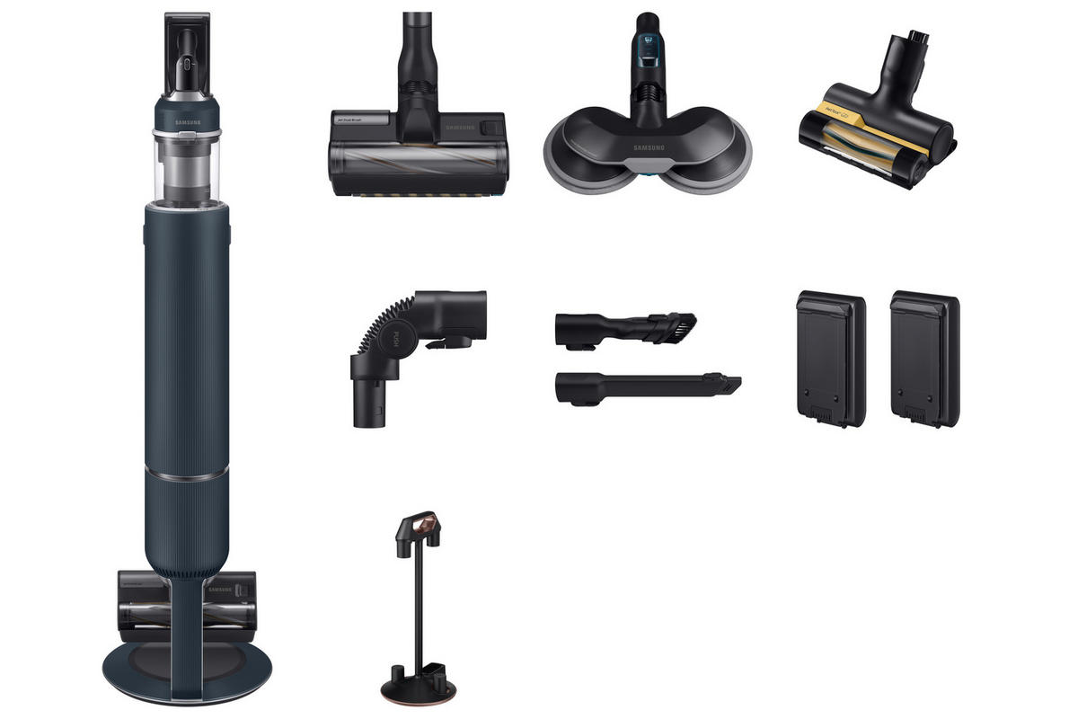 AKKU-HANDSTAUBSAUGER BESPOKE JET CLEAN  - Schwarz/Dunkelblau, Basics, Kunststoff/Metall (25/100/21cm) - Samsung