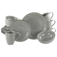 KOMBISERVICE Nature Collection Stone 16-teilig  - Grau, Basics, Keramik - Creatable