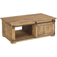 COUCHTISCH in Holz 120/45/70 cm  - Anthrazit/Naturfarben, LIFESTYLE, Holz/Metall (120/45/70cm) - MID.YOU