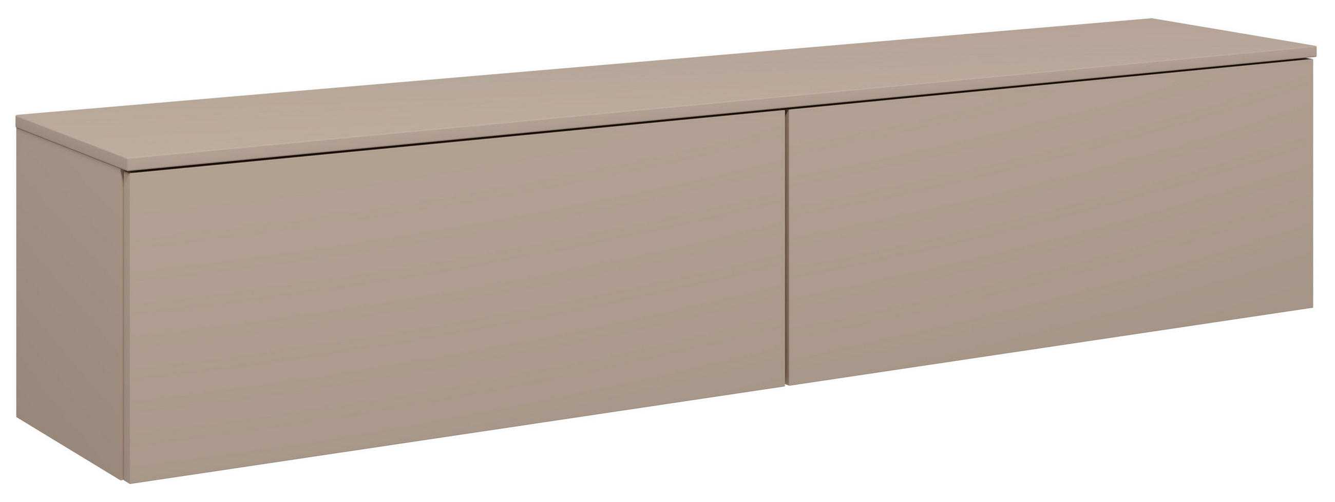 LOWBOARD  180,3/37,6/37,4 cm  individuell planbar, hängend, In verschiedenen Grössen erhältlich, in verschiedenen Holzdekoren erhältlich  - Hellbraun, Design, Holzwerkstoff (180,3/37,6/37,4cm) - Celina Home
