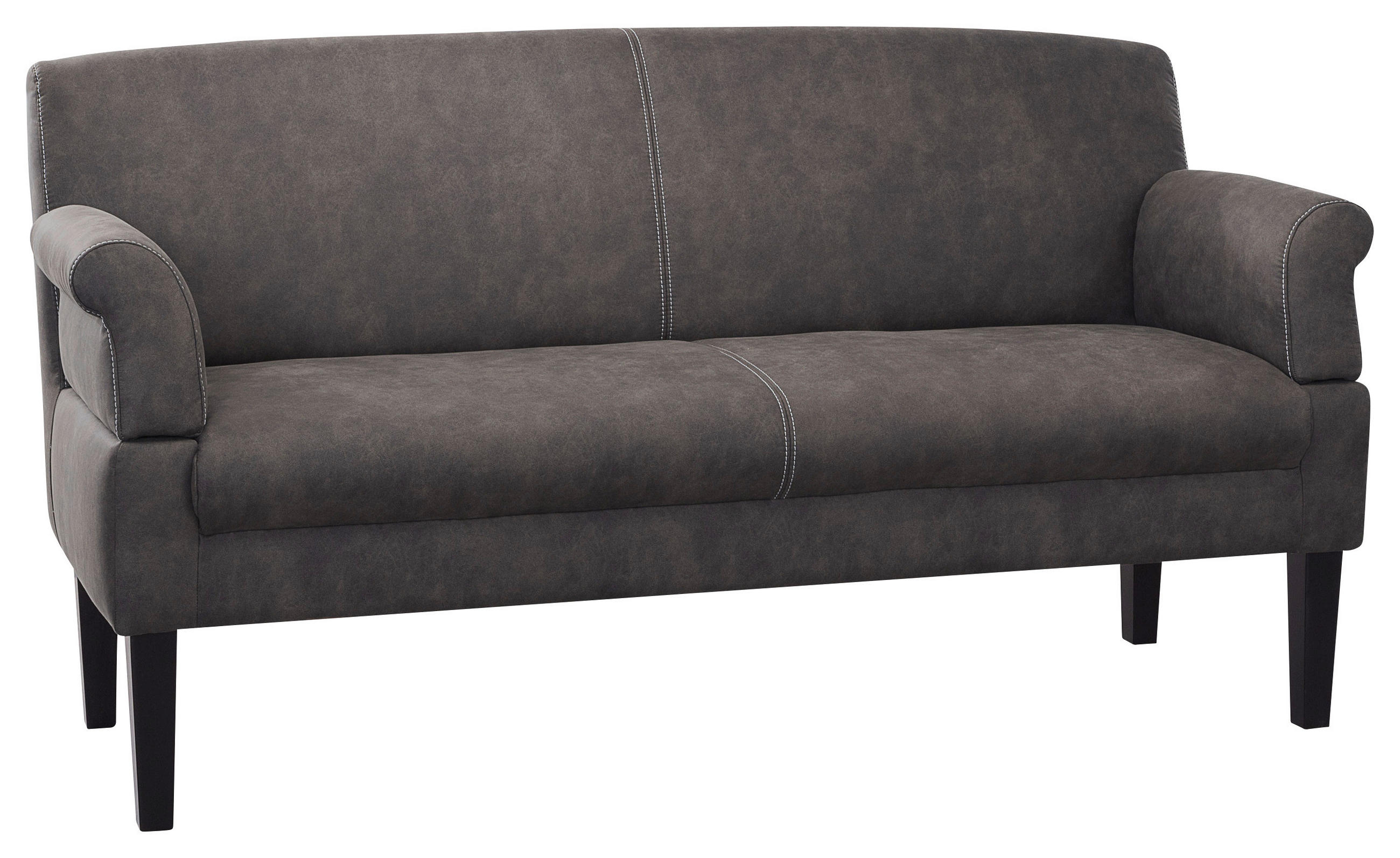 3-SITZER-SOFA in Mikrofaser Anthrazit  - Anthrazit/Beige, KONVENTIONELL, Holz/Textil (182/97/78cm) - Sit & More