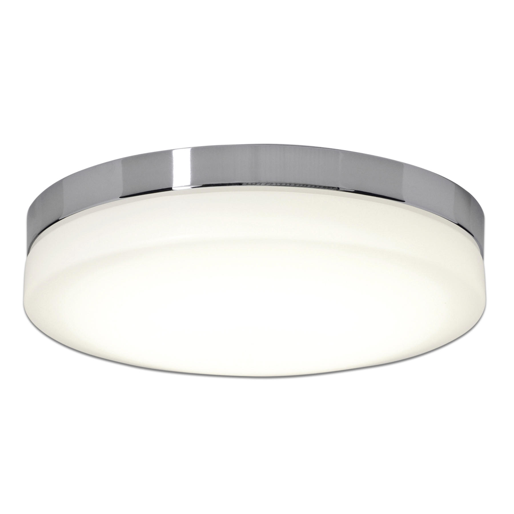 LED-DECKENLEUCHTE 29 cm  - Chromfarben/Weiß, Design, Kunststoff/Metall (29cm) - Näve