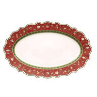 PLADENJ      50/31 cm        - rdeča/bela, Design, keramika (50/31cm) - Villeroy & Boch