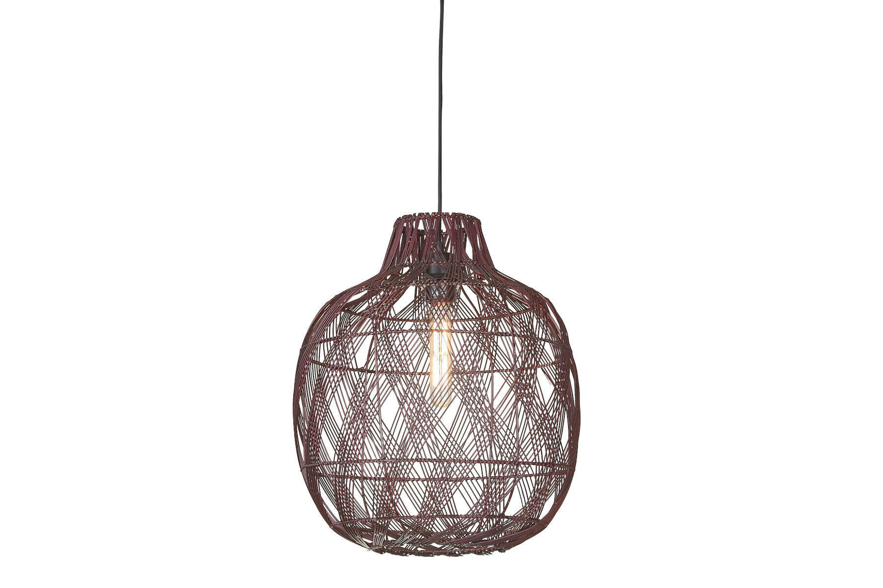 SVJETILJKA VISEĆA  40/50 cm       - bordo, Basics, prirodni materijali (40/50cm) - Good & Mojo