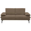 2,5-SITZER in Velours Hellbraun  - Hellbraun/Beige, Design, Textil/Metall (196/89/104cm) - Dieter Knoll