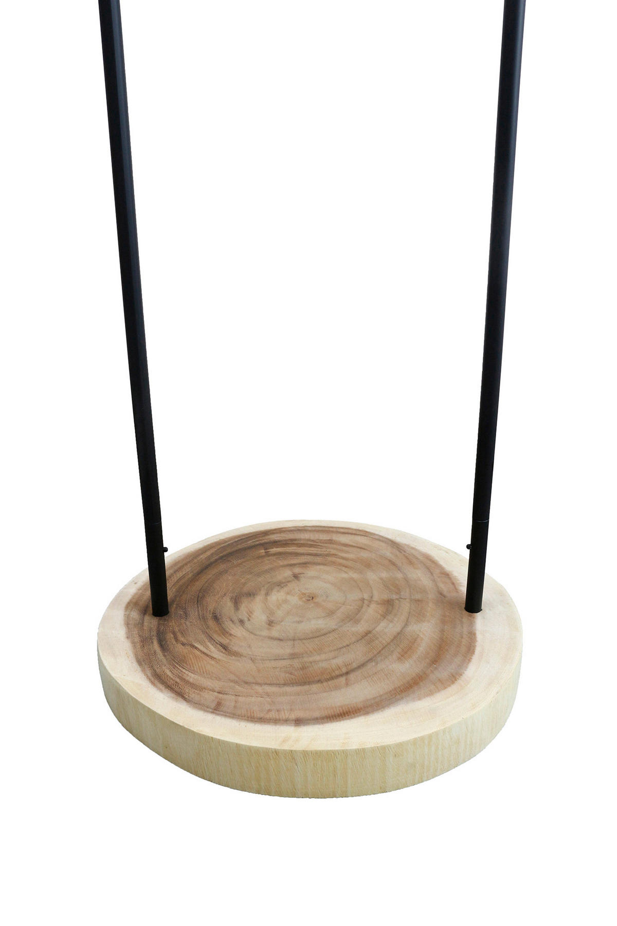 STEHLEUCHTE  40/153/40 cm   - Schwarz/Naturfarben, Design, Holz/Textil (40/153/40cm) - P & B