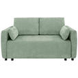 SCHLAFSOFA Chenille Mintgrün  - Schwarz/Mintgrün, KONVENTIONELL, Kunststoff/Textil (161/90/108cm) - Carryhome