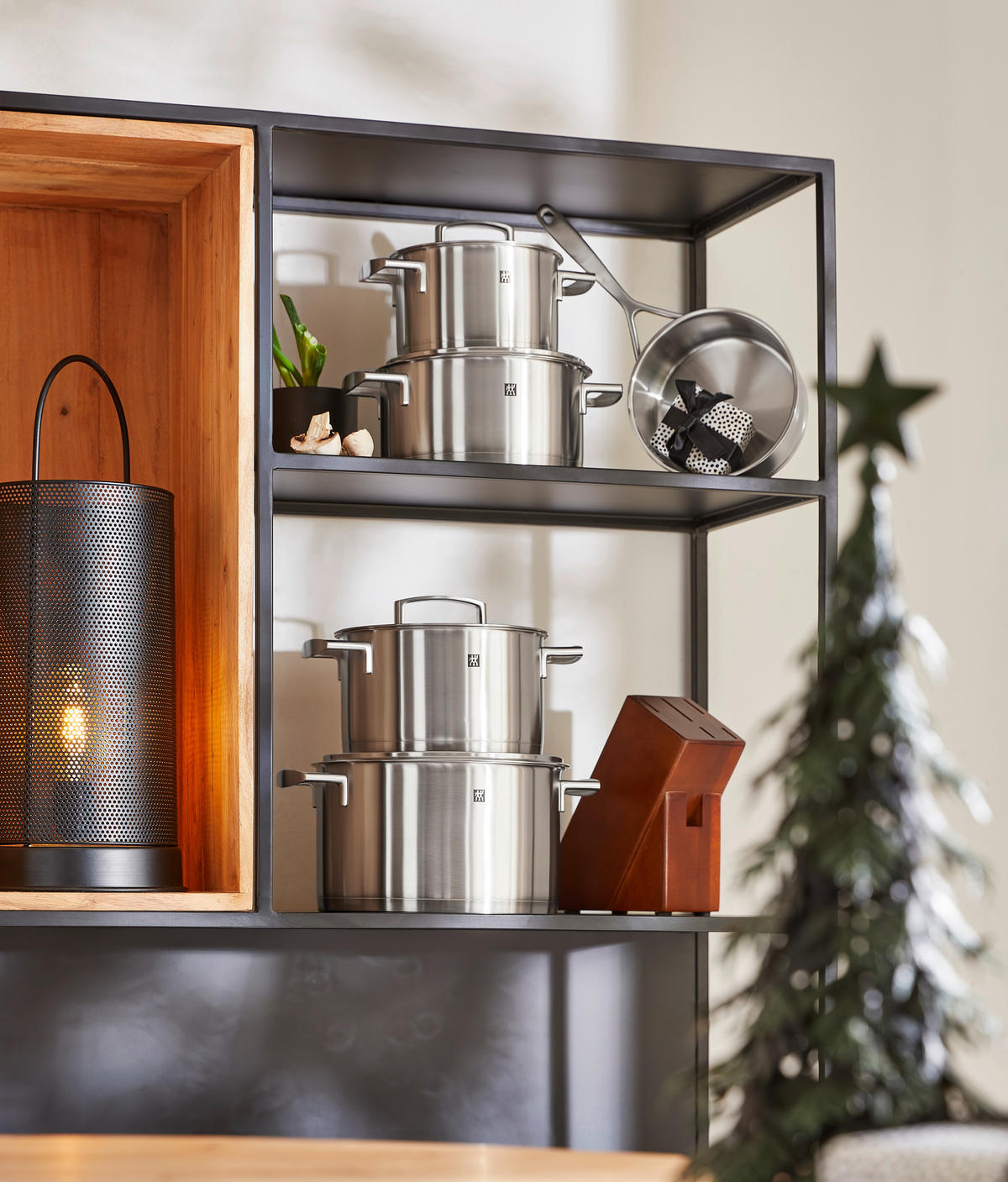 KOCHTOPFSET Vitality 5-teilig  - Edelstahlfarben, Design, Glas/Metall - Zwilling