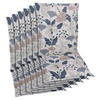SESSELAUFLAGENSET in Beige, Blau Floral  - Blau/Beige, Design, Textil (50/6/108cm)