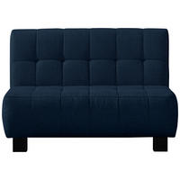 SCHLAFSOFA Dunkelblau  - Schwarz/Dunkelblau, Design, Textil/Metall (125/92/102cm) - Novel