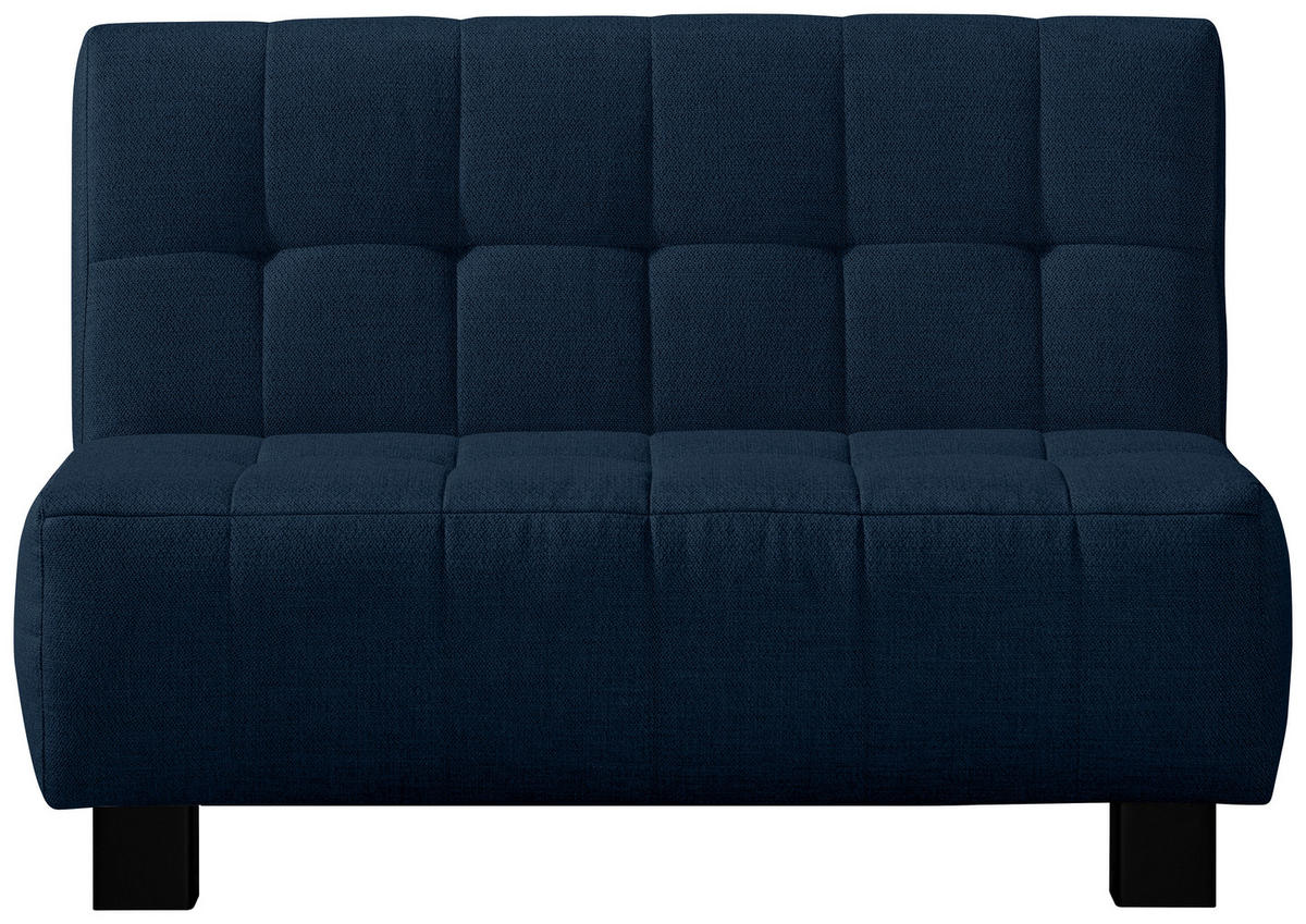 SCHLAFSOFA Dunkelblau  - Schwarz/Dunkelblau, Design, Textil/Metall (125/92/102cm) - Novel