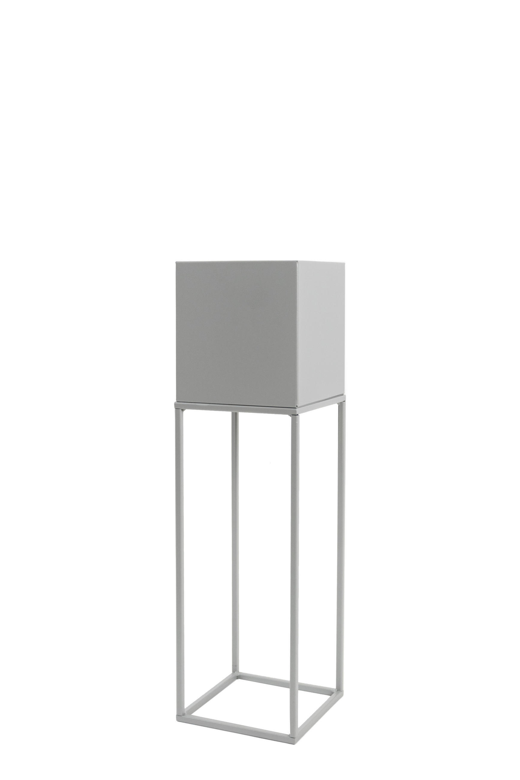 XXXLutz Blumenständer Silber 19x67x19 cm