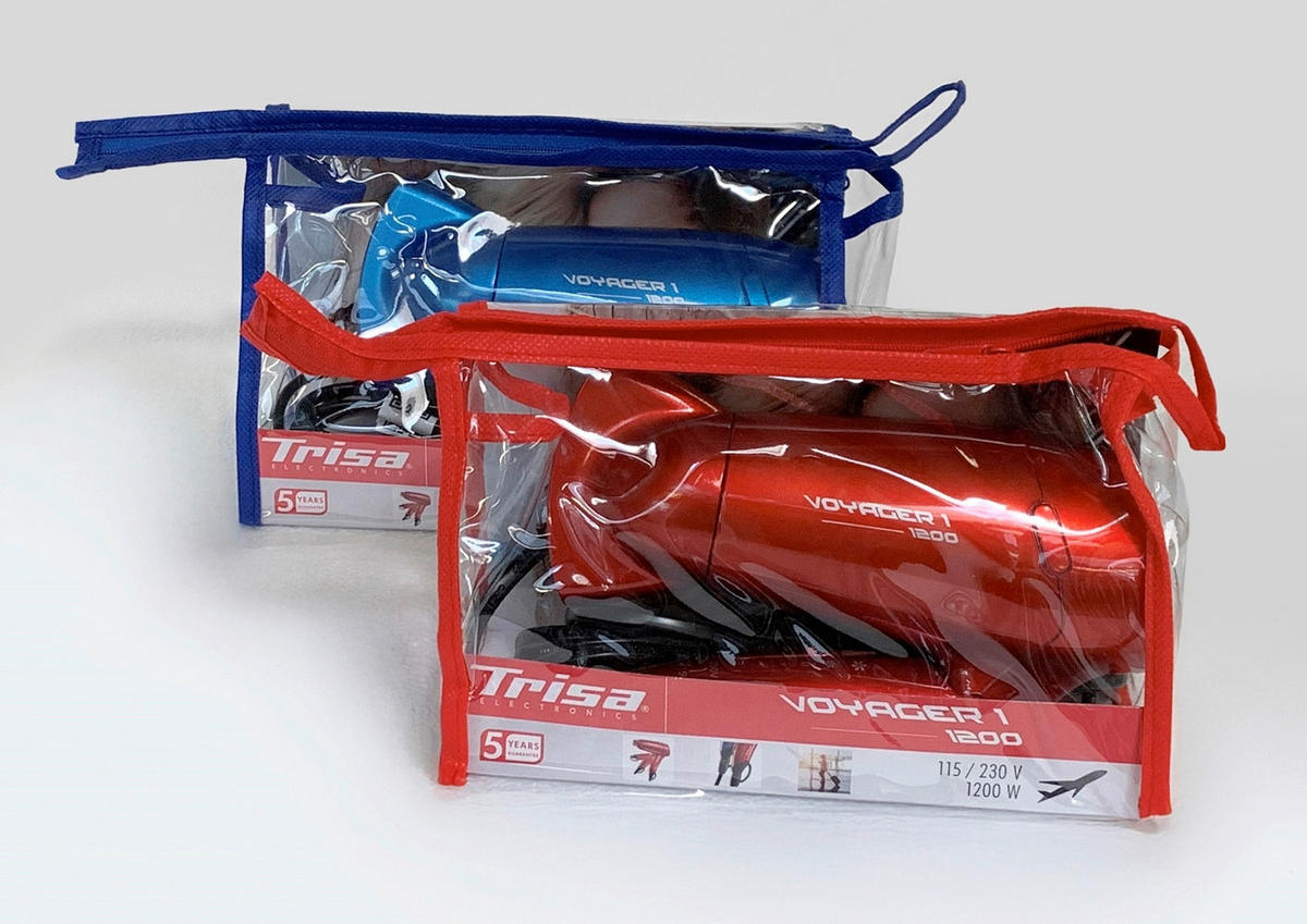 HAARTROCKNER Reisehaartrockner  - Hellrot, Basics, Kunststoff (10/14/21cm) - Trisa Electronics