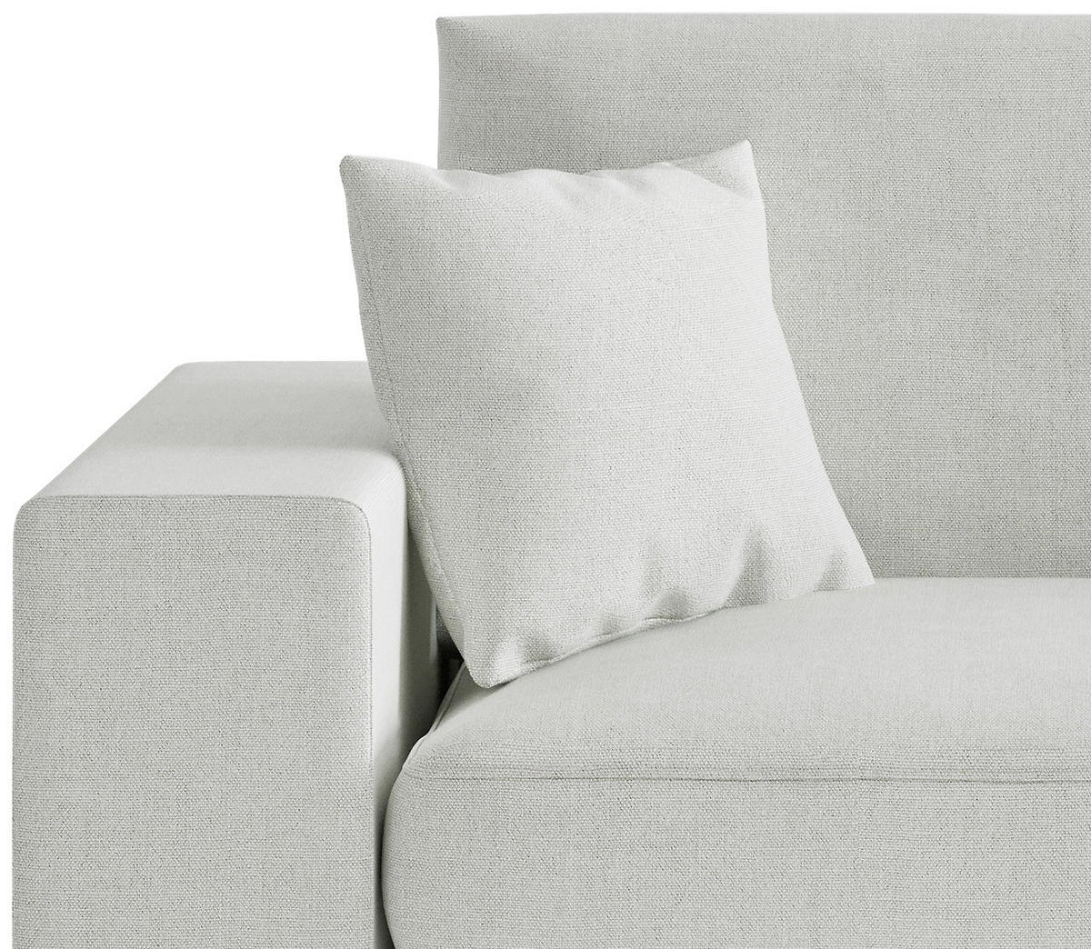 SITZGARNITUR in Webstoff Hellgrau  - Hellgrau/Schwarz, Design, Holz/Textil (278/85/103cm) - Livetastic