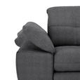 ECKSOFA in Webstoff Dunkelgrau  265/180 cm  - Dunkelgrau/Schwarz, Design, Textil/Metall (265/180cm) - Carryhome