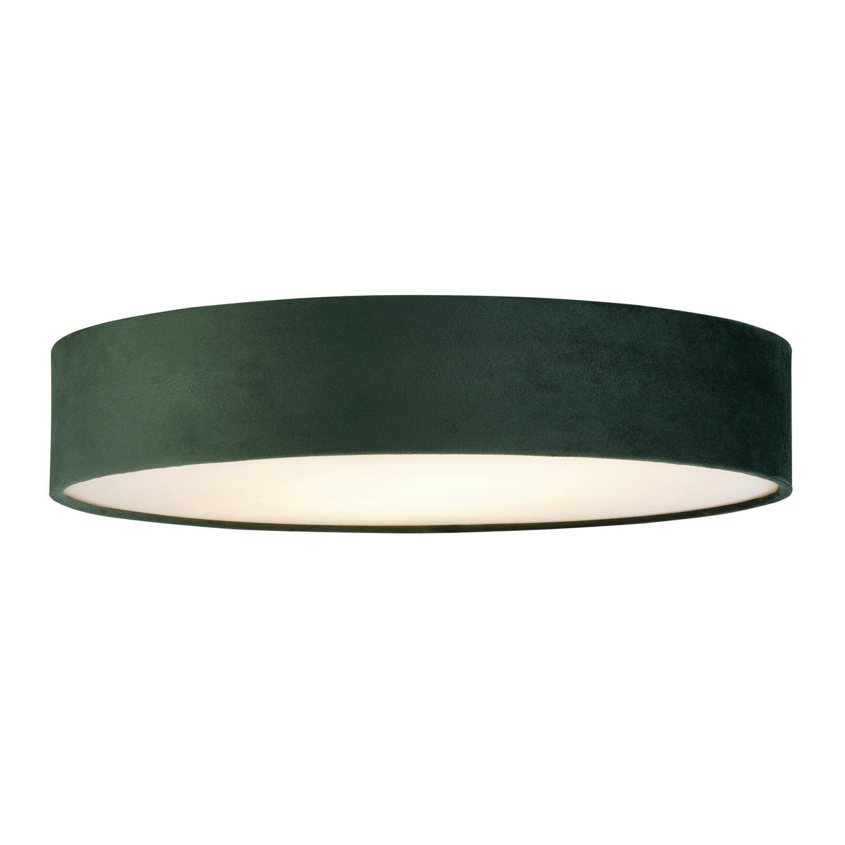 DECKENLEUCHTE Drum 50/50/10 cm   - Grün, Design, Textil/Metall (50/50/10cm) - Searchlight