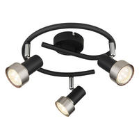 STRAHLER 25/13,3 cm   - Chromfarben/Schwarz, KONVENTIONELL, Metall (25/13,3cm) - Globo