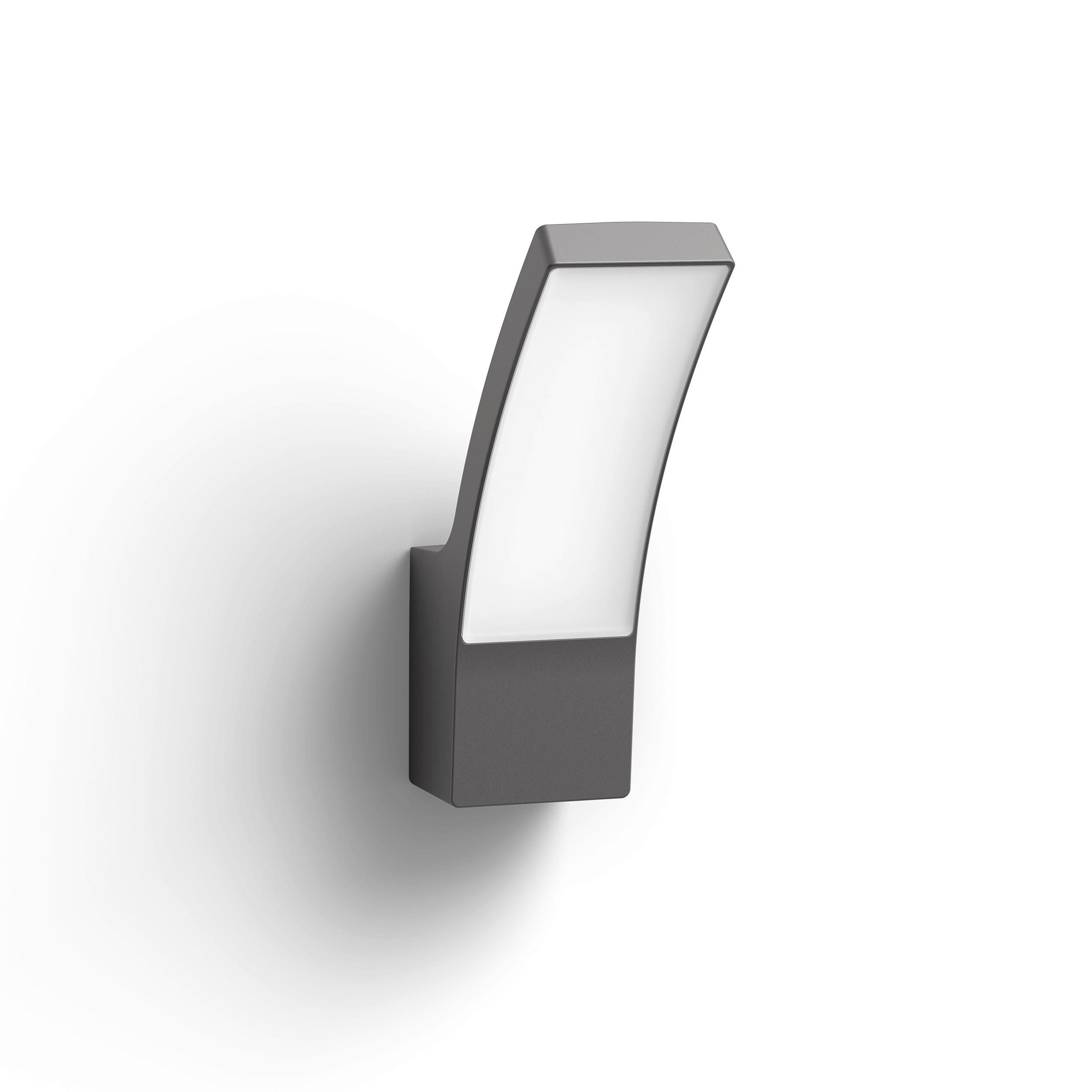 Philips Led-Wandleuchte Splay Anthrazit 16x8x24 cm