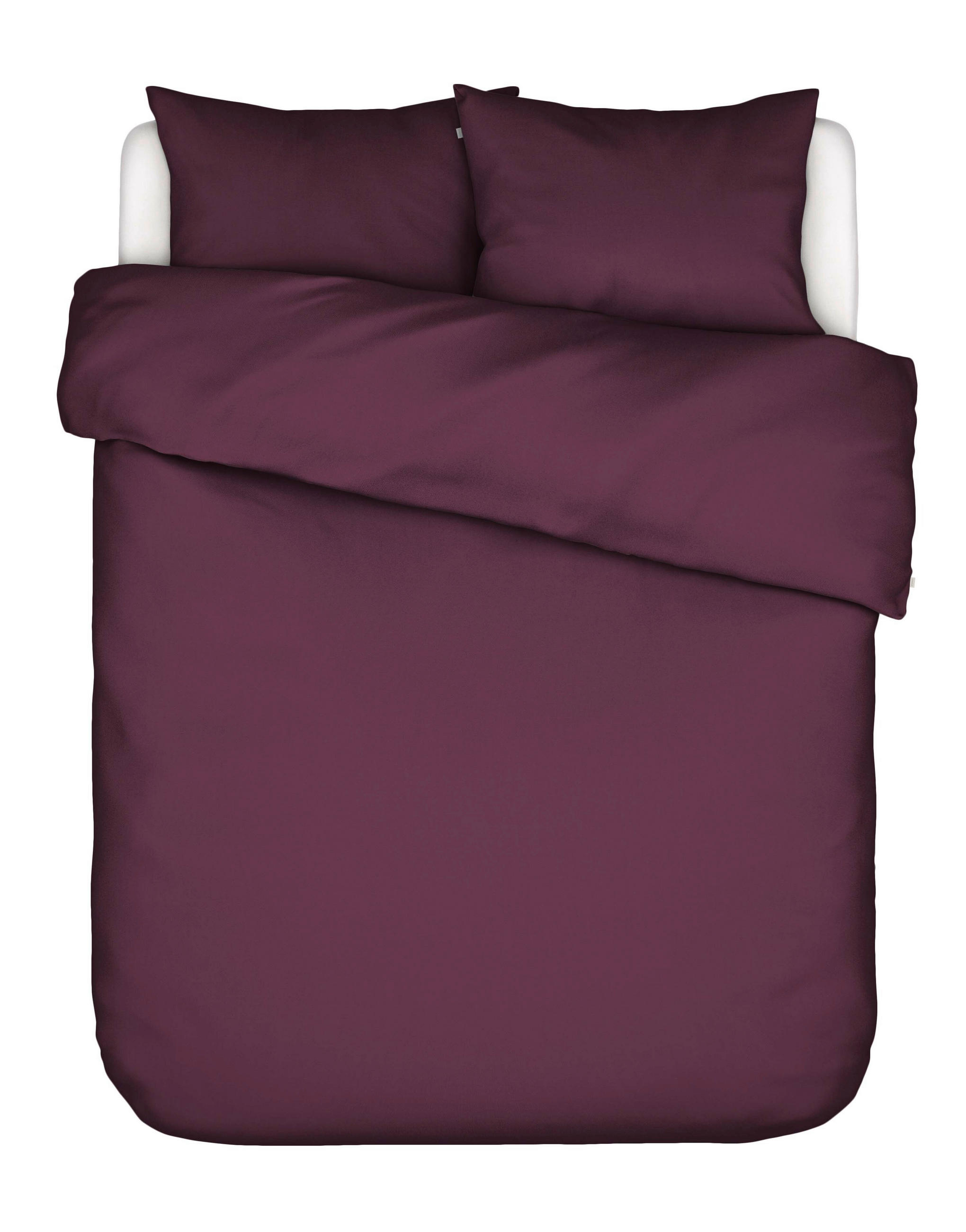 BETTWÄSCHE Satin 200/200 cm  - Aubergine, Basics, Textil (200/200cm) - Essenza