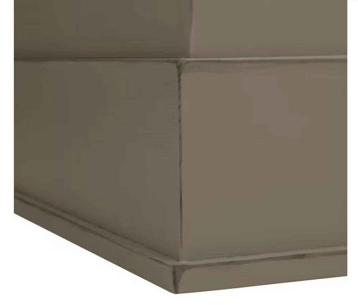 BÜCHERWAND Pinie massiv Creme, Grau  - Creme/Bronzefarben, LIFESTYLE, Holz/Metall (214/238,5/46,5cm) - Livetastic