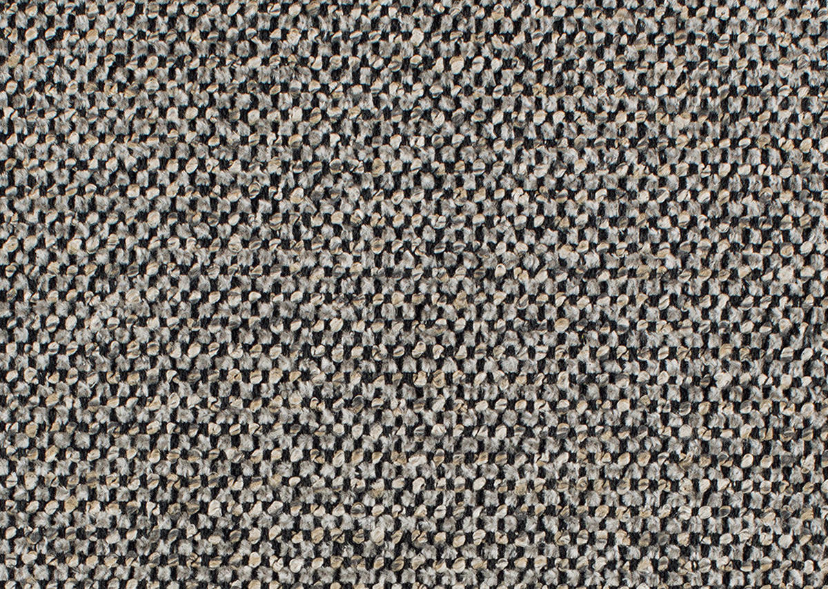 ECKSOFA in Flachgewebe, Chenille Hellbraun  - Hellbraun/Schwarz, Design, Textil/Metall (165/318cm) - Xora