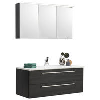 BADRUM 120 cm  - vit/svart, Design, trämaterial/sten (120cm)